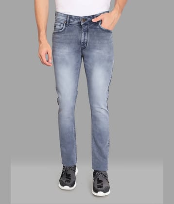 HJ HASASI - Grey 100% Cotton Slim Fit Men's Jeans ( Pack of 1 )