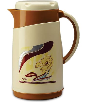 Milton Viva Tuff 1000 Insulated Inner Stainless Steel Jug, 1 Litre, 1 Piece, Dark Brown | BPA Free | Hot and Cold | Easy to Carry | Leak Proof | Tea Jug | Coffee Jug | Water Jug | Hot Beverages