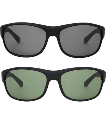 Kanny Devis - UV Protected Black Riding Goggles ( Pack of 2 )
