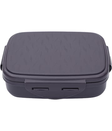 Jaypee - Dark Grey Stainless Steel Insulated Lunch Box ( Pack of 1 )