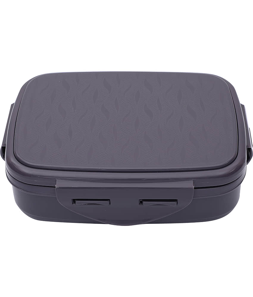 Jaypee - Dark Grey Stainless Steel Insulated Lunch Box ( Pack of 1 )