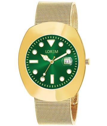 Lorem - Gold Stainless Steel Analog Mens Watch