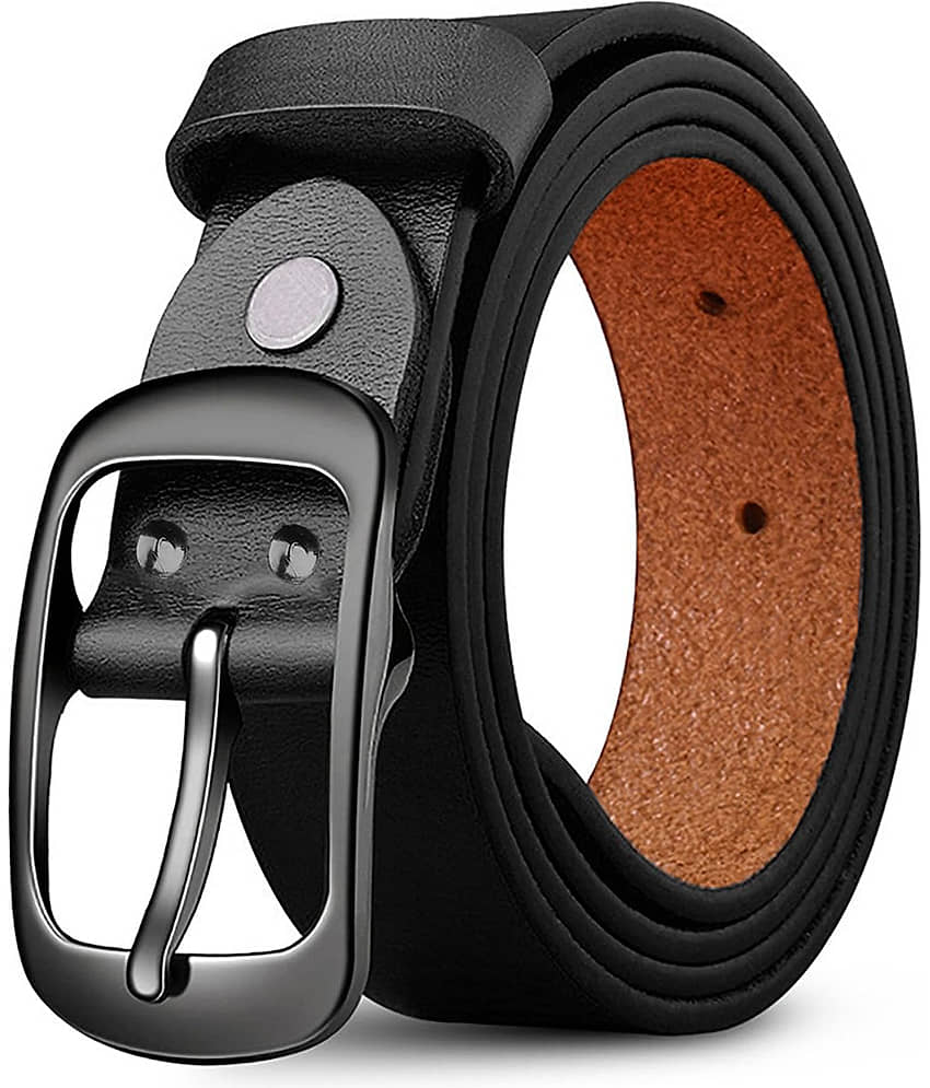 WARCKS - Black Leather Men's Formal Belt ( Pack of 1 )