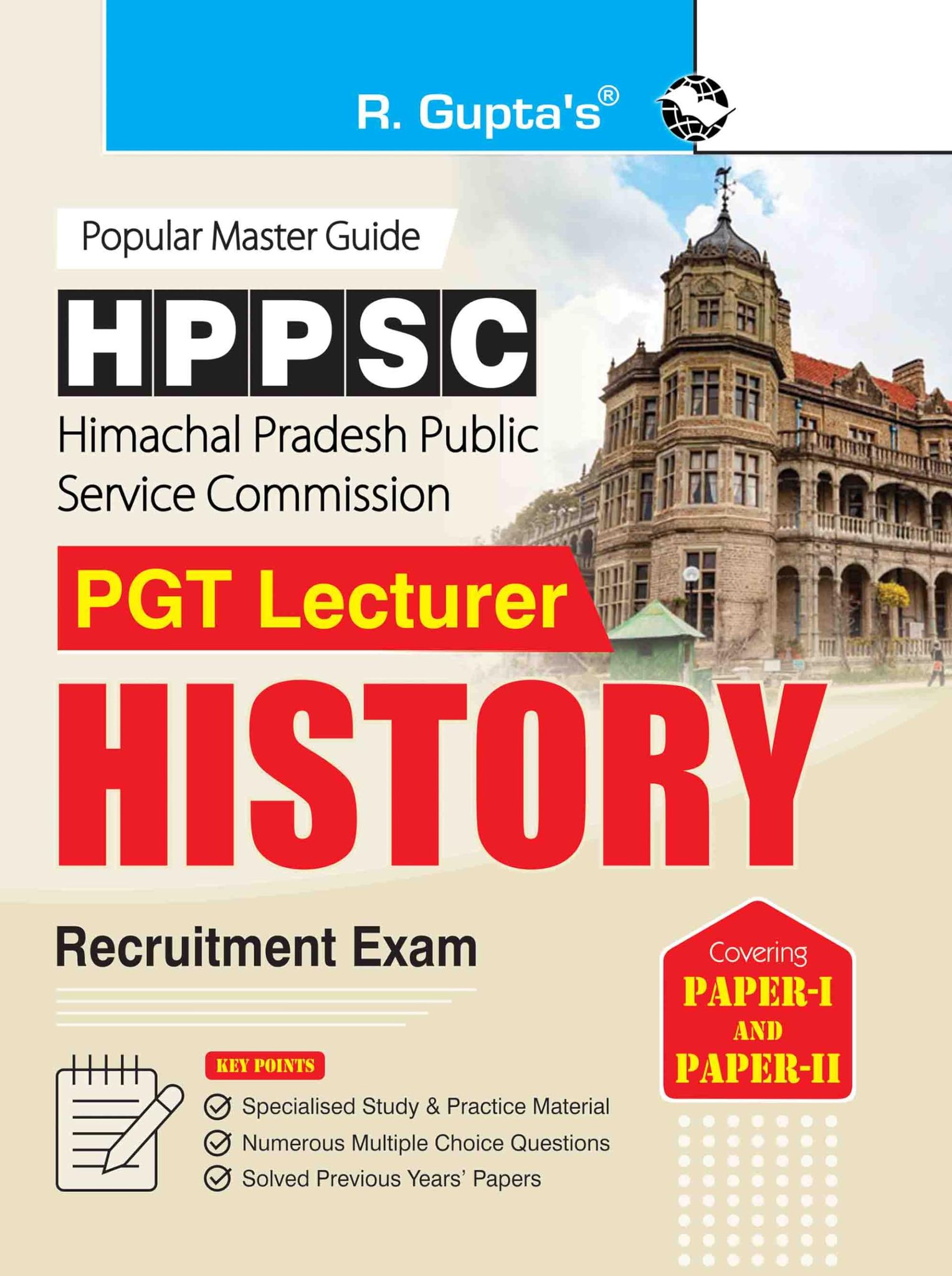 HPPSC: PGT Lecturer HISTORY (Paper-I & Paper-II) Recruitment Exam Guide [Paperback] [Nov 21, 2023] RPH Editorial Board