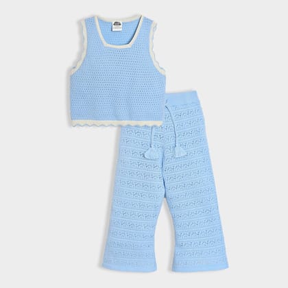Happy Summer Ally Knitted T-Shirt & Pyjama Set-4-5 Y / Blue