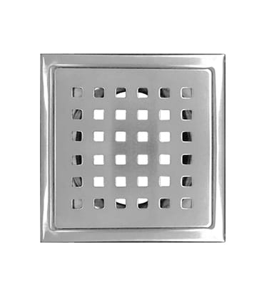 Grating Square Floor Drain 6 Matt Finish (SS 304 Grade)