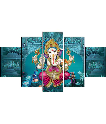 Saf Lord Ganesh Ji Religious Wall Hanging Framed Painting