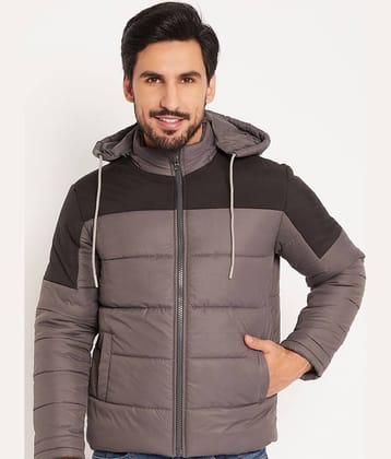 VERO AMORE Polyester Men's Quilted & Bomber Jacket - Dark Grey ( Pack of 1 )
