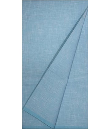 KUNDAN SULZ GWALIOR Blue Cotton Blend Unstitched Shirt pc