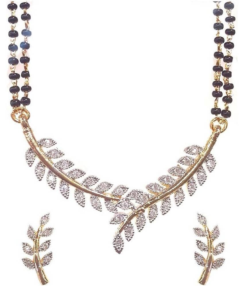 Bhagya Lakshmi Genuine AD Style Mangalsutra With Earrings For Women