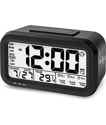 bulfyss Digital LCD Electronic Clock Alarm Clock - Pack of 1
