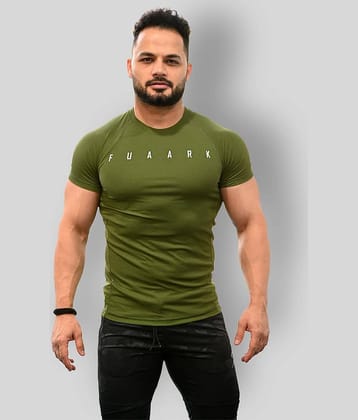 Fuaark - White Polyester Regular Fit Men's Sports T-Shirt ( Pack of 1 )