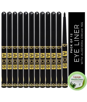ADS Perfect Waterproof Pencil Eyeliner Black 4 g
