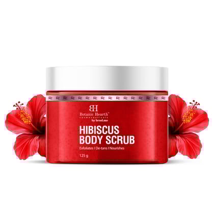Hibiscus Body Scrub with Green Tea & AloeVera Extract Hibiscus Body Scrub with Green Tea & AloeVera Extract - 125g