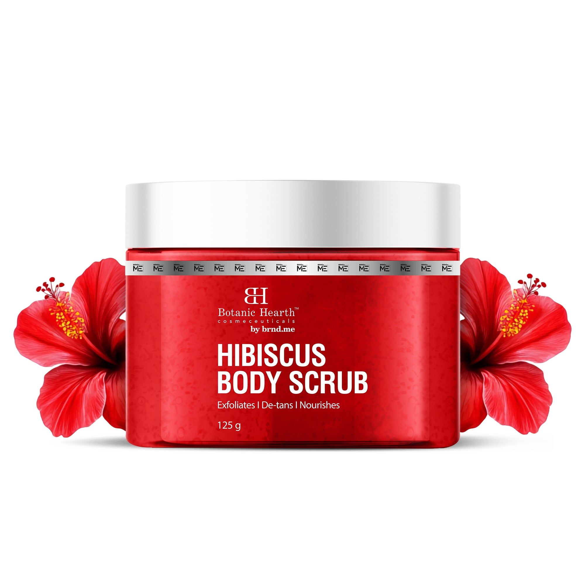 Hibiscus Body Scrub with Green Tea & AloeVera Extract Hibiscus Body Scrub with Green Tea & AloeVera Extract - 125g