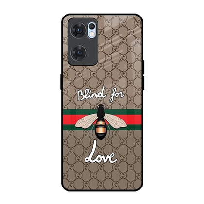 Blind For Love Glass Case for Oppo Reno7 5G