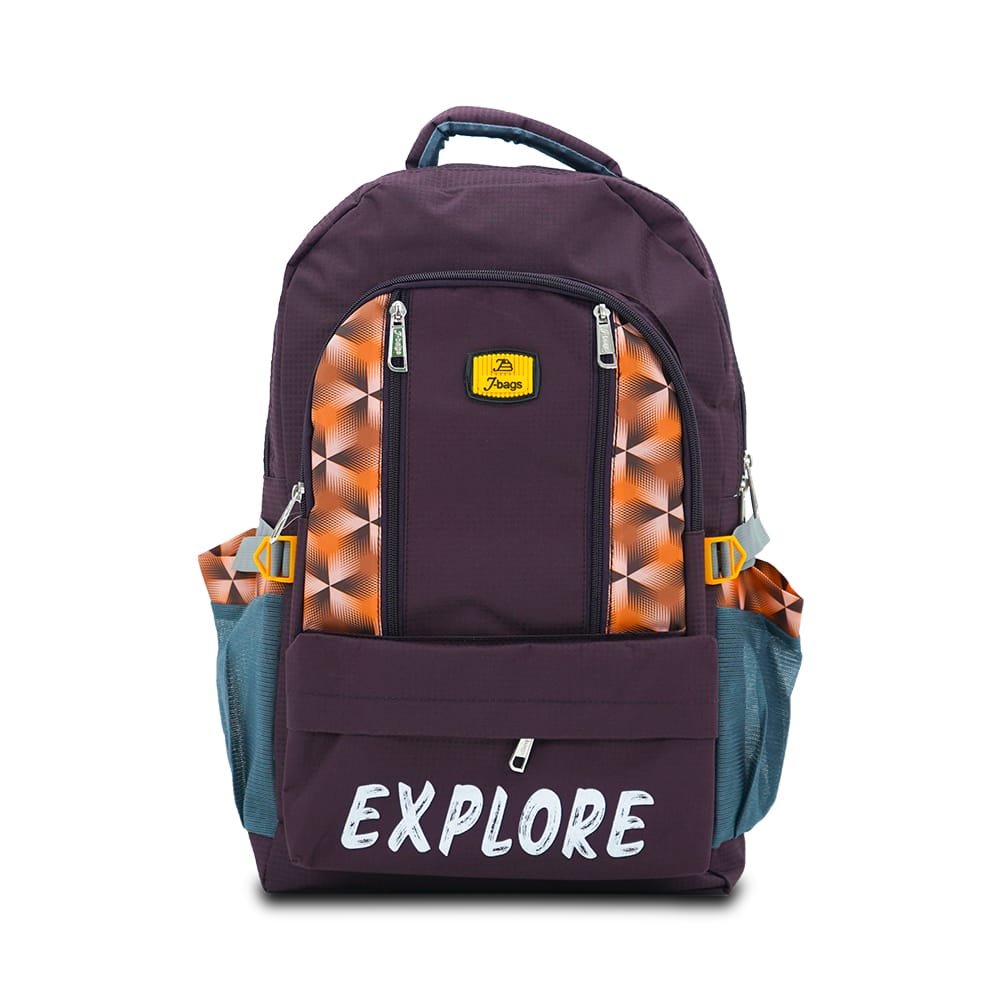 JB VentureMax Travel Back | 50L Multi-Purpose Travel Bag | Water-Resistant Polyester | Multiple Pockets & Compartments | Adjustable Straps | Durable Zippers (Wine, Black, T Blue)