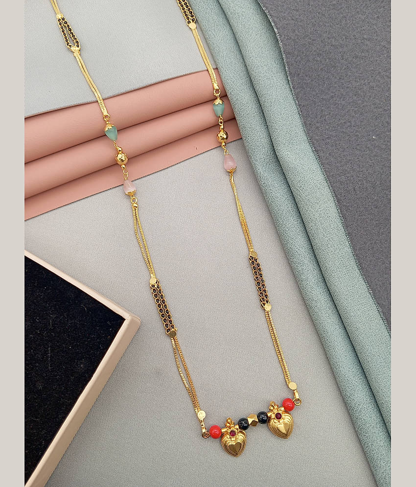 SHANKH-KRIVA Golden Mangalsutra ( Pack of 1 )