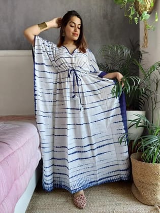 Hand Block printed KAFTAN 100% Pure cotton