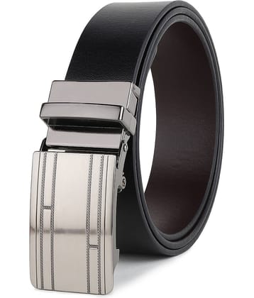 SUNSHOPPING - Black 100% Leather Men's Formal Belt ( Pack of 1 )