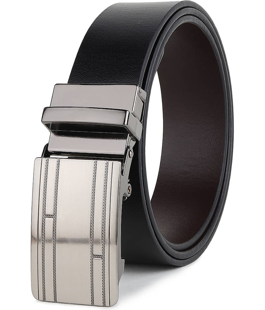 SUNSHOPPING - Black 100% Leather Men's Formal Belt ( Pack of 1 )