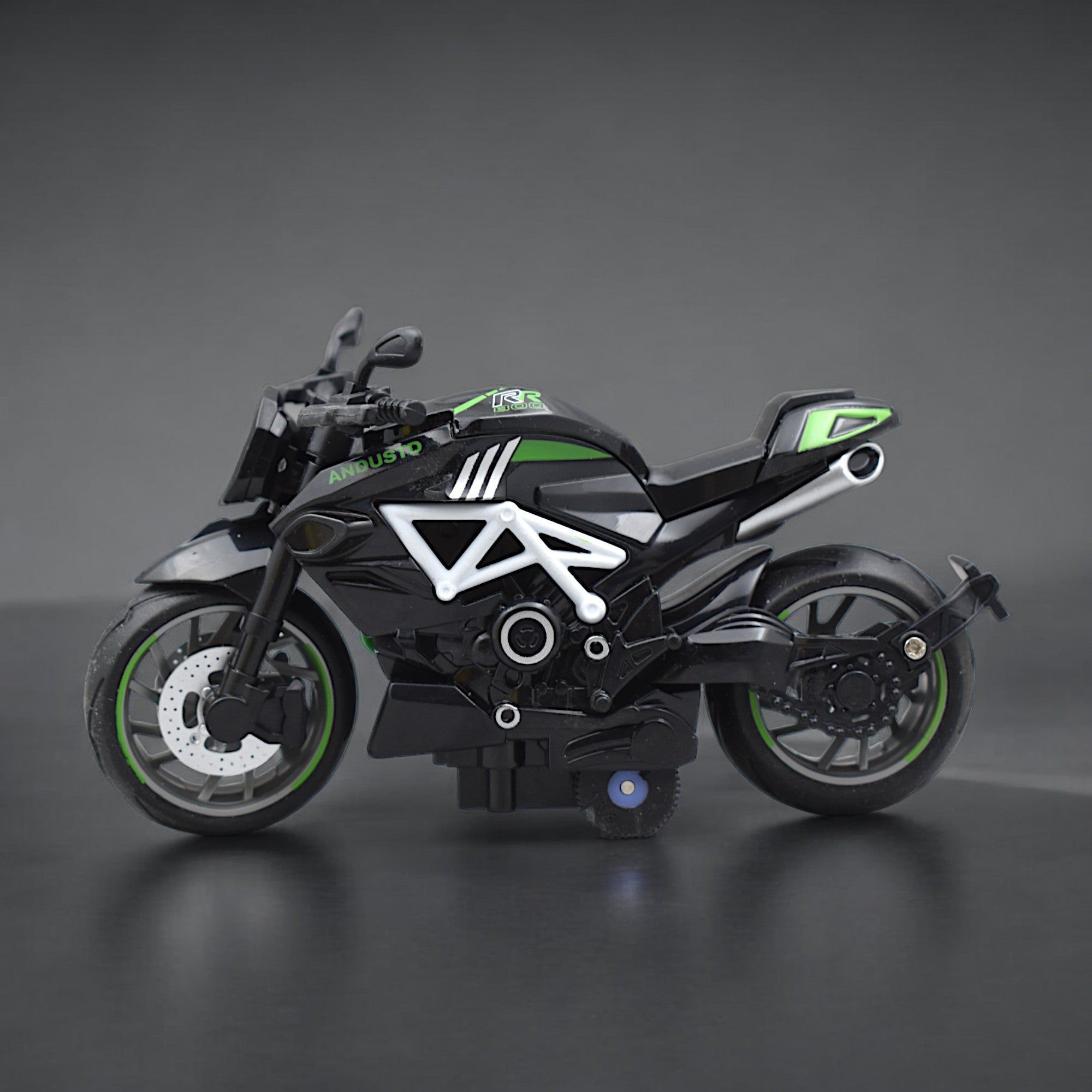 Super Sports Bike With Pull Back Function With Premium Detailings - Green