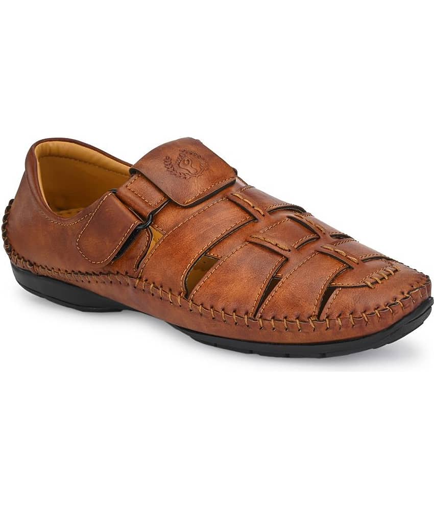Prolific Tan Faux Leather Sandals