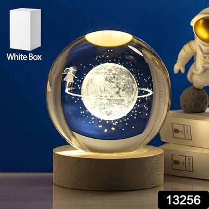 Astronaut Ball Night Light with Resin Base Decorative for Living Room Decor (1 Pc)assorted colour