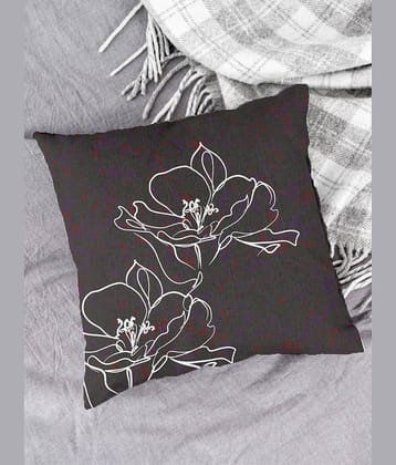 Houzzcode Single Gray Pillow Cover