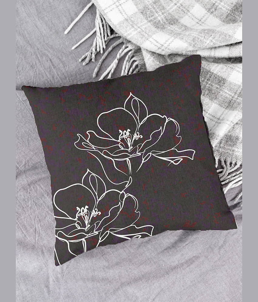 Houzzcode Single Gray Pillow Cover