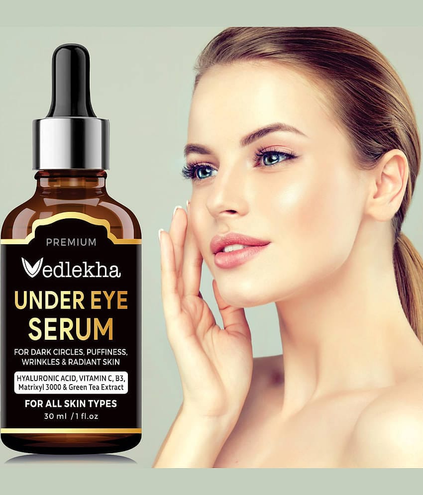 Vedlekha Vitamin C 10% Brightening Under Eye Serum & Reduces Dark Circles, Puffiness & Wrinkles Face Serum 30 mL