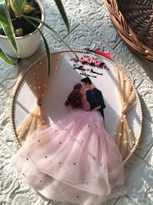 Personalized Embroidery Marriage Hoop Decor