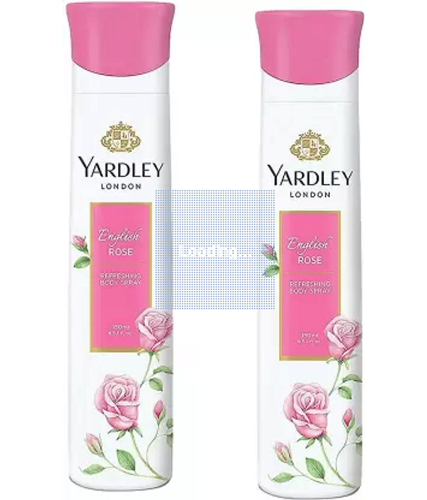 Yardley London English Rose Deodorant Spray - For Men & Women  (150 ml each, Pack of 2)