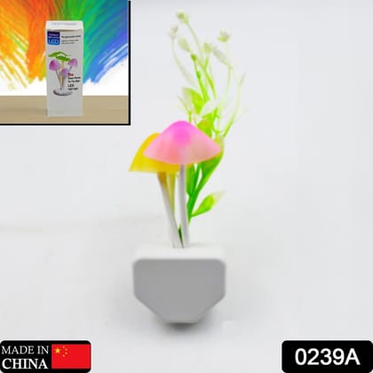 Fancy LED Mushroom Night Light – Color Changing Automatic On / Off Light Sensor Lamp for Kids