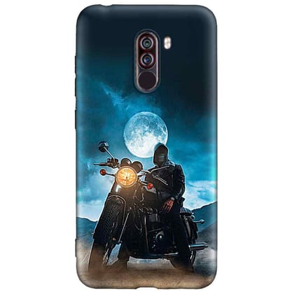 Bullet Adventure POCO F1 Premium Embossed Mobile cover