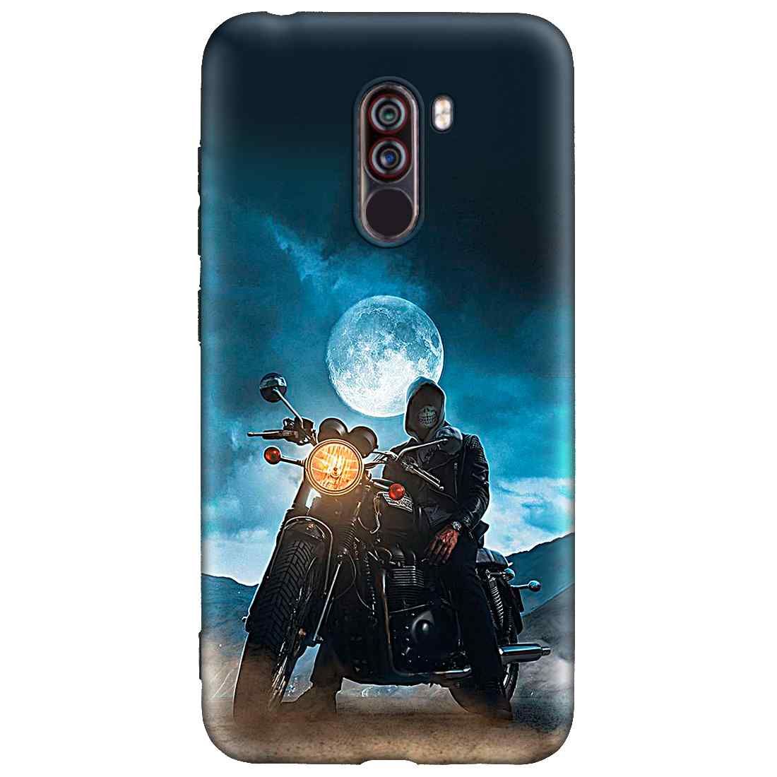 Bullet Adventure POCO F1 Premium Embossed Mobile cover