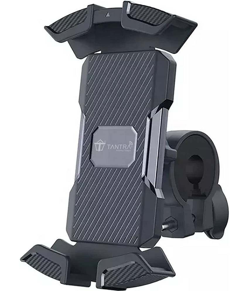 TANTRA S1A Mobile Holder for Bikes One Touch Technology Bike Mobile Holder for Maps and GPS Navigation, 360° Rotation, Firm Griping, Anti Shake Mobile Stand for Bike Accessories, Bi Cycle Accessories