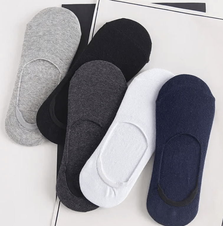 5Pairs Men Boat Cotton Socks Summer Autumn Non-slip Silicone Invisible Breathable Socks Male Ankle Sock Slippers Sports Socks