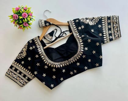 Designer Bridal Blouse-Black