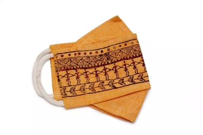 Tisser Warli Handpainted Face Mask