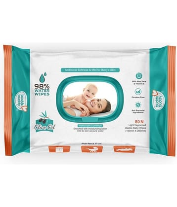 Buddsbuddy Baby Skincare Wet Wipes Light fragranced 80 Pieces BB1008
