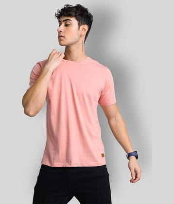 Paul Street Pack of 1 Cotton Blend Slim Fit Men's T-Shirt ( Pink )