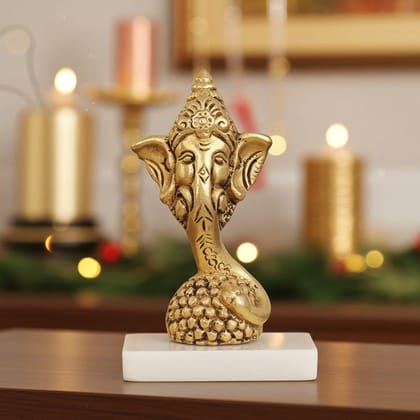 Brass Showpiece Laddu Ganesh God Idol Statue (BSMAS1481 C)