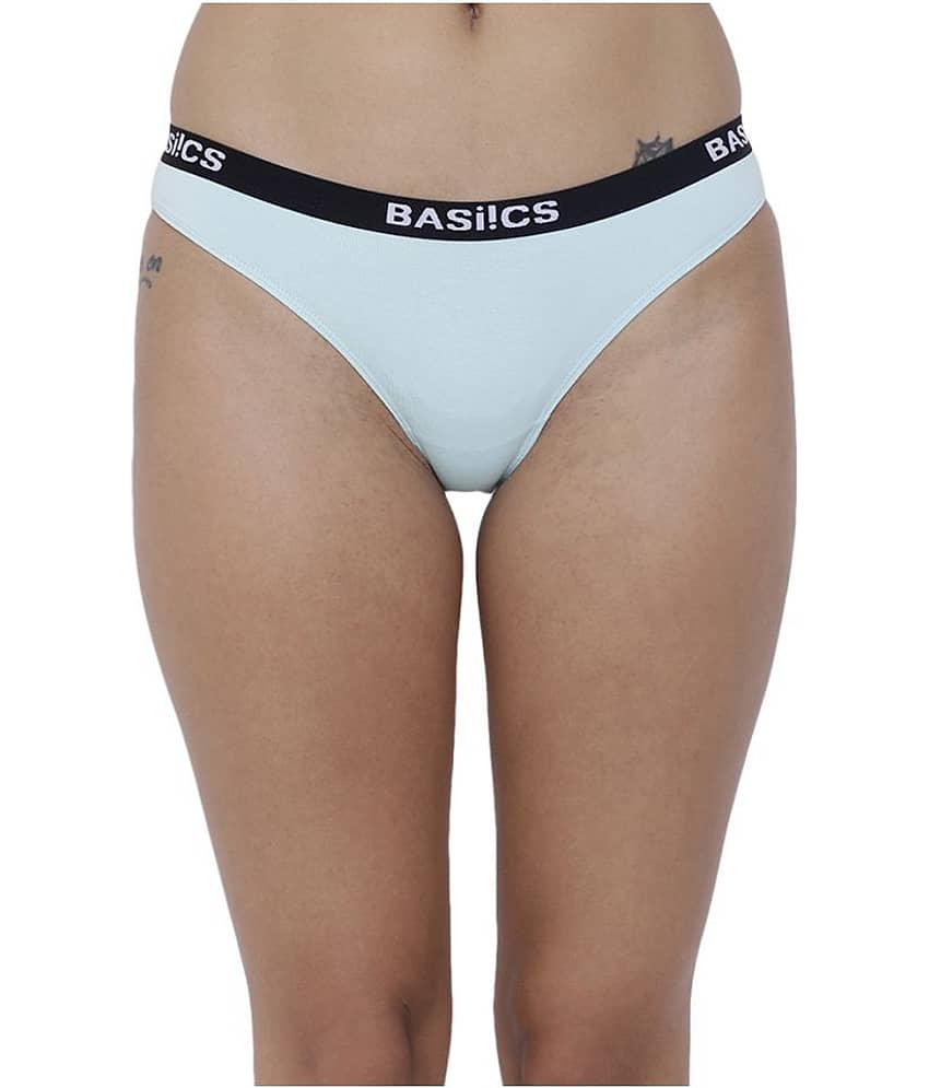 BASIICS By La Intimo Cotton Women's Briefs ( Green )