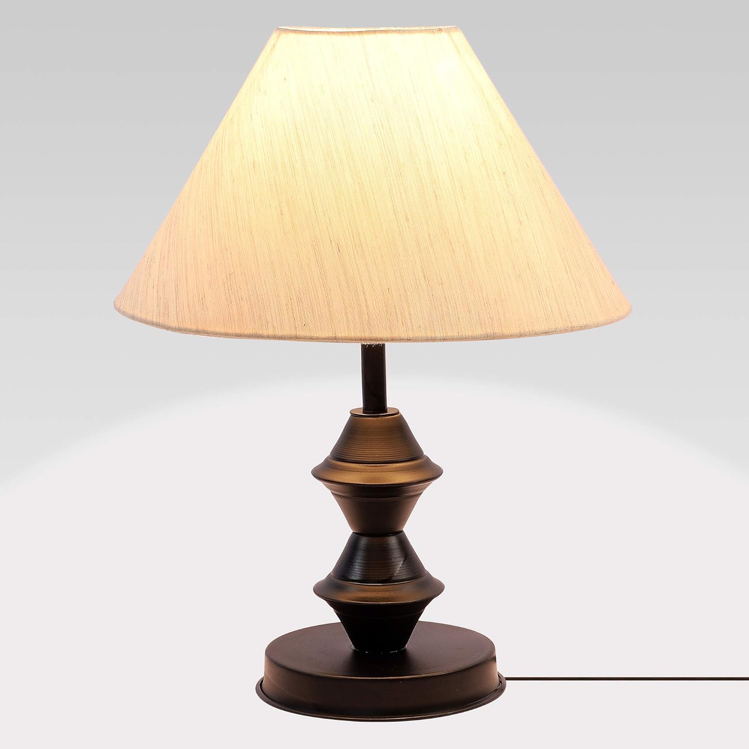 Metal-Iron CFL/LED Lamp, (White Colour)