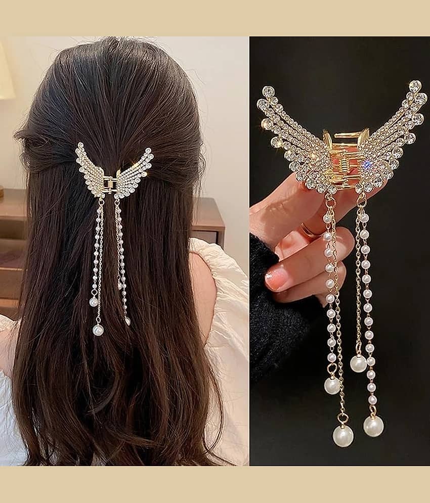 Rhosyn Gold Women's Hair Clip ( Pack of 1 )
