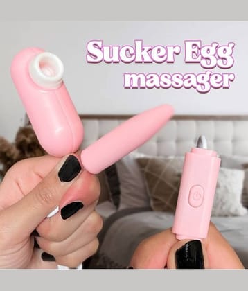 Egg For Full Body Muscle Relaxation & Pain Relief Massager with 9 Vibration, Pink Color (Pack of 1)
