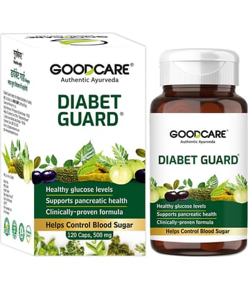 Goodcare Diabet Guard Capsules, Ayurvedic Blood Sugar Support with Karela, Methi, Neem, Supports Pancreatic Health 120 No.s
