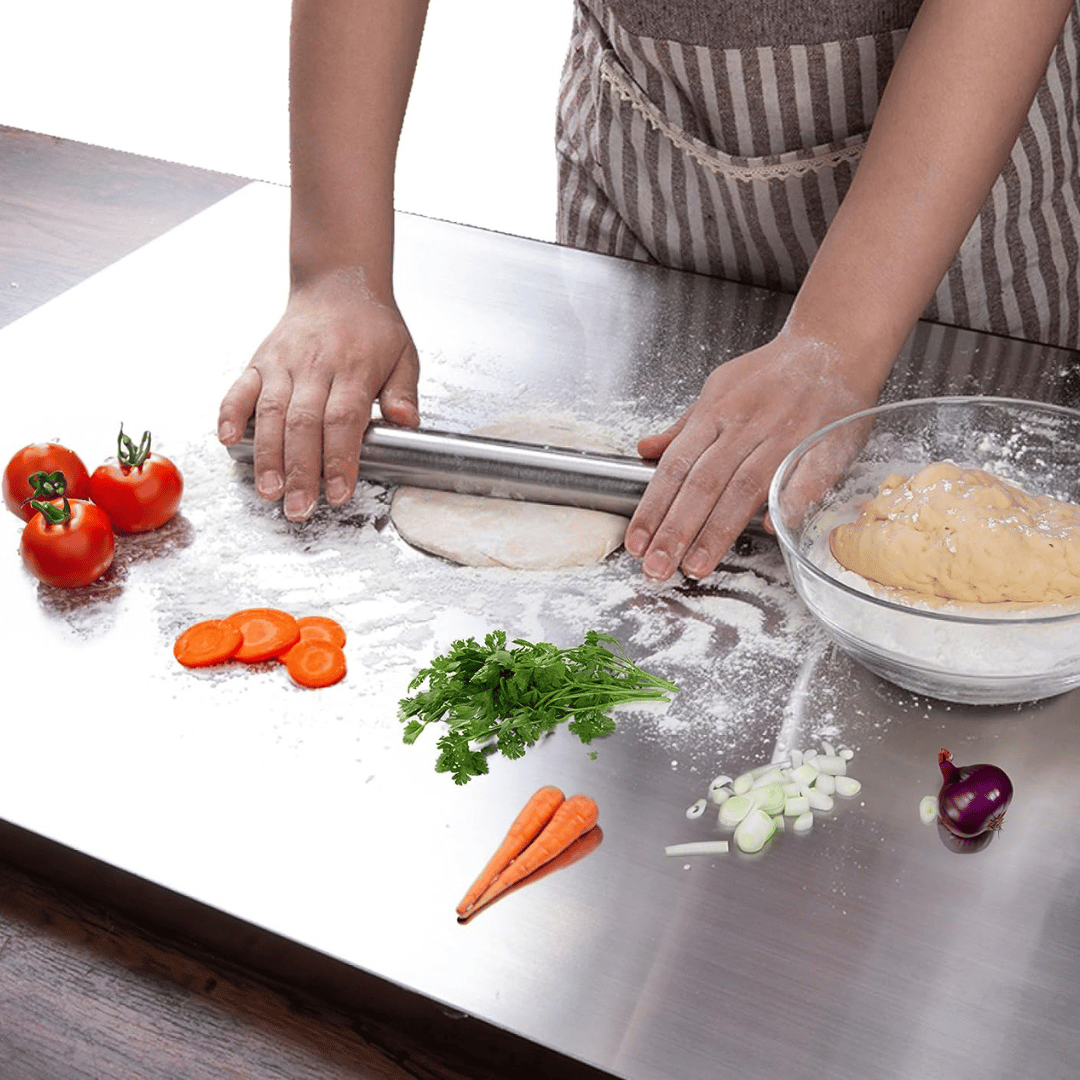 Premium Stainless Steel Kitchen Chopping Board-Larger - (41 x 31 cm)