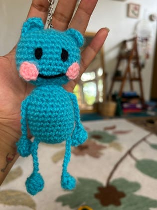 Crochet Plush Doll Keychain